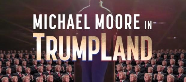 Locandina del film di Michael Moore Locandina del film di Michael Moore