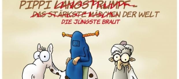 Niemiecka karykatura antyislamska Niemiecka karykatura antyislamska