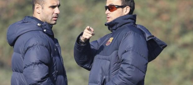 Pep Guardiola y Luis Enrique, duelo de "amigos" en Champions League. Foto: EFE Pep Guardiola y Luis Enrique, duelo de "amigos" en Champions League. Foto: EFE