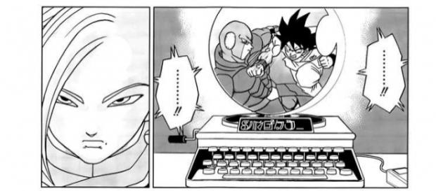 Son Gokú y Hit luchando en el torneo Son Gokú y Hit luchando en el torneo