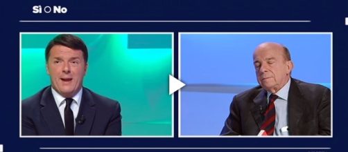 Il dibattito televisivo tra Renzi e Zagrebelsky in onda su La7.
