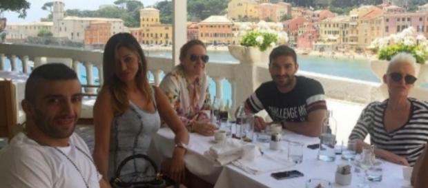 Belen Rodriguez e Andrea Iannone Belen Rodriguez e Andrea Iannone