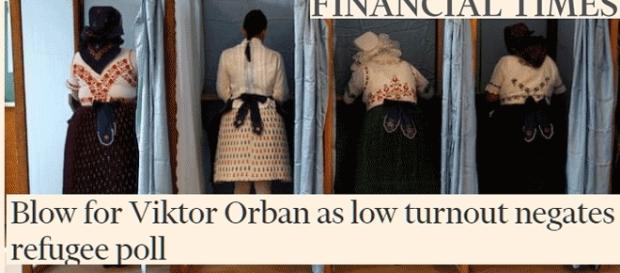 La Hongrie traditionaliste a voté pour Orban et « non » au référendum sur l'accueil des réfugies. La Hongrie traditionaliste a voté pour Orban et « non » au référendum sur l'accueil des réfugies.