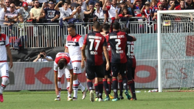 Sconfitta per il Crotone allo Stadio "Sant'Elia" di Cagliari.