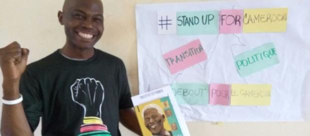 Le slameur et activiste Hugues Tchoumegni Le slameur et activiste Hugues Tchoumegni