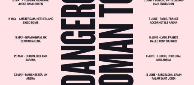 Le tappe del Dangerous Woman Tour di Ariana Grande Le tappe del Dangerous Woman Tour di Ariana Grande