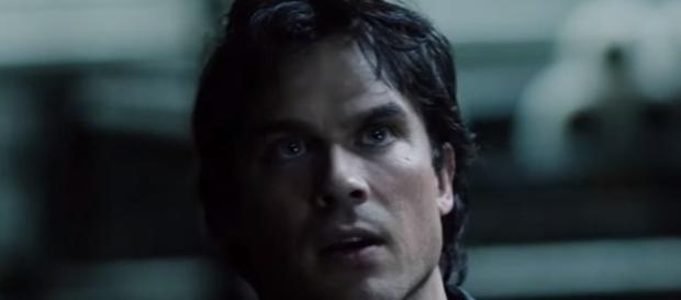 Damon off the rails in season 8 via YouTube The CW Damon off the rails in season 8 via YouTube The CW