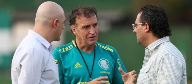 Maurício Galiotte, Cuca e Alexandre Mattos na Academia de Futebol Maurício Galiotte, Cuca e Alexandre Mattos na Academia de Futebol