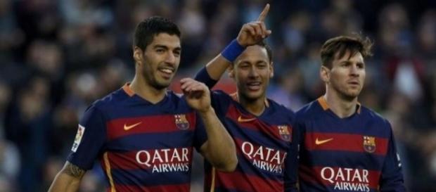 O trio MSN vai procurar ajudar o Barcelona a conquistar mais três pontos O trio MSN vai procurar ajudar o Barcelona a conquistar mais três pontos