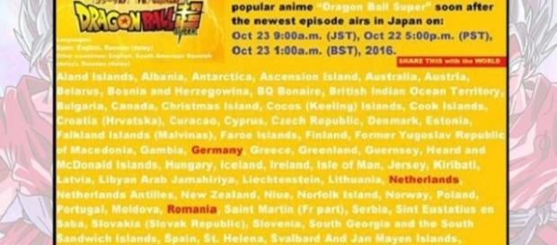 Revelada la lista de países beneficiados por la serie Revelada la lista de países beneficiados por la serie