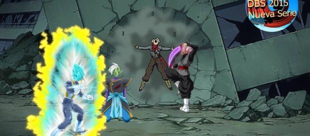 Vegeta superara sus limites para derrotar a los villanos Vegeta superara sus limites para derrotar a los villanos