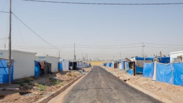 Un campo profughi vicino a Mosul