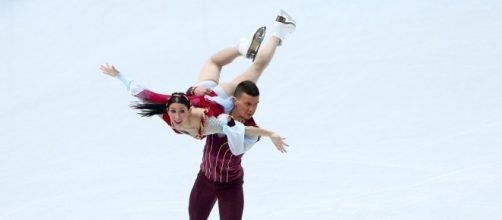 Charlene Guignard e Marco Fabbri, quinti nello short program allo Skate America