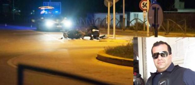 Il luogo dell'incidente e nella foto in basso a destra Fabio Balestrino. Il luogo dell'incidente e nella foto in basso a destra Fabio Balestrino.