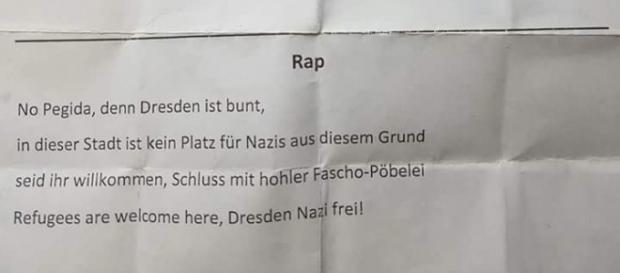 Text, den die Schüler in der Freien Werkschule Meißen einstudieren müssen Text, den die Schüler in der Freien Werkschule Meißen einstudieren müssen