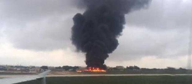 The Metro: Five people have died after a plane crashed shortly after take-off at Malta International Airport. The Metro: Five people have died after a plane crashed shortly after take-off at Malta International Airport.