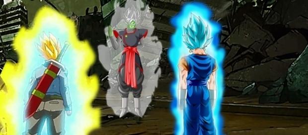 Trunks y Vegito, se enfrentan a Blamasu Trunks y Vegito, se enfrentan a Blamasu