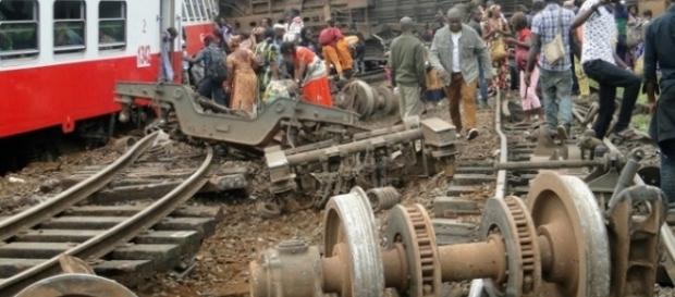 Eseka train derailemnt (photo: dailymail.co.uk)) Eseka train derailemnt (photo: dailymail.co.uk))
