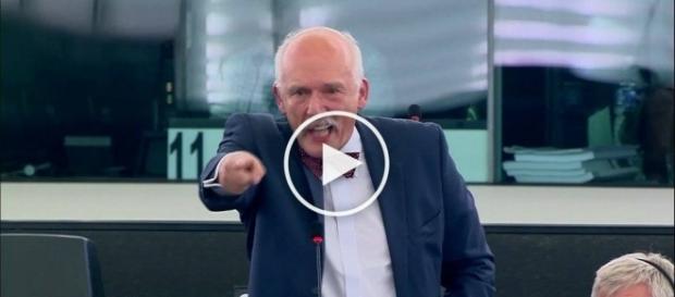 JKM masakaruje lewicowych polityków w PE. JKM masakaruje lewicowych polityków w PE.