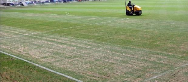 Gramado foi muito criticado pelos jogadores Gramado foi muito criticado pelos jogadores
