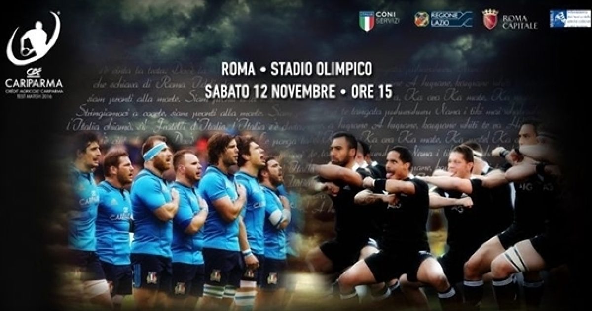 Test match Italia rugby novembre 2016 con All Blacks e Sudafrica