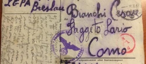 Como, scopre una cartolina inviata da un campo di concentramento nazista