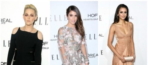 Kristen Stewart, Nikki Reed e Nina Dibrev all'evento Elle