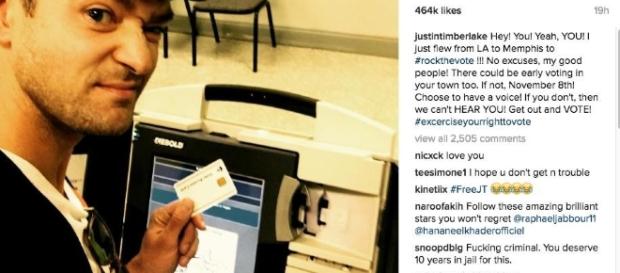 Justin Timberlake Took Selfi in A Voting Booth - Blasting News Library - papermag.com Justin Timberlake Took Selfi in A Voting Booth - Blasting News Library - papermag.com