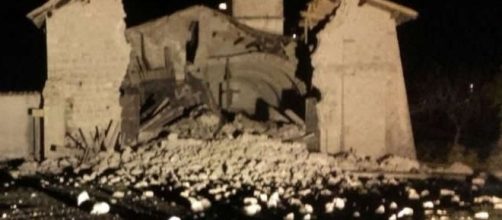 Sciame sismico nel centro Italia: chiesa crollata a Norcia il 26 ottobre 2016