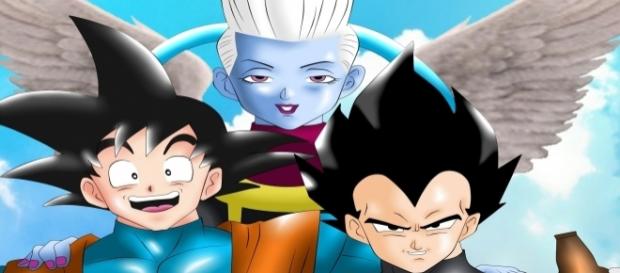 El amigable Wiss al lado de goku y vegeta El amigable Wiss al lado de goku y vegeta