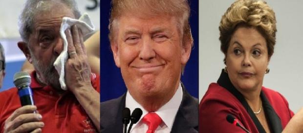 Lula, Trump e Dilma - Foto/Reprodução Lula, Trump e Dilma - Foto/Reprodução