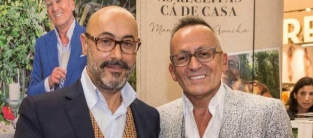 O apresentador e Rui Oliveira, o seu companheiro. O apresentador e Rui Oliveira, o seu companheiro.