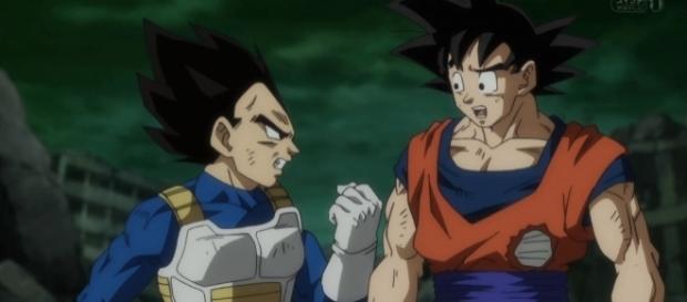 Vegeta enojado con Goku por no traer consigo el jarrón del Mafuba Vegeta enojado con Goku por no traer consigo el jarrón del Mafuba