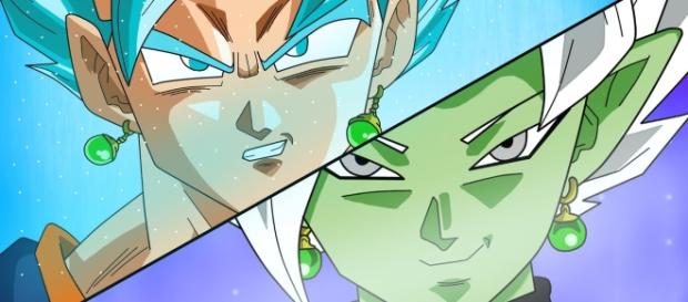 Vegetto vs la fusion de Zamasu en un fan art Vegetto vs la fusion de Zamasu en un fan art