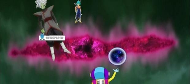Zeno Sama a punto de Borrar a Zamasu fusionado Zeno Sama a punto de Borrar a Zamasu fusionado