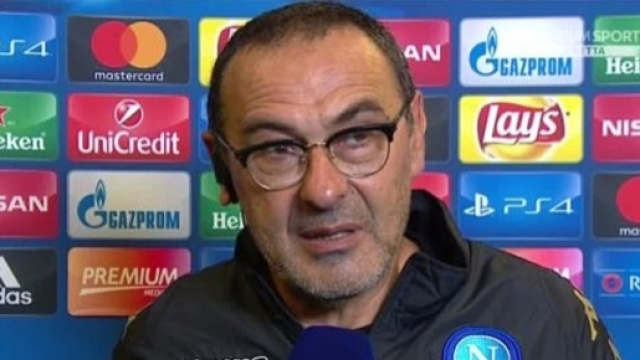Maurizio Sarri in conferenza stampa