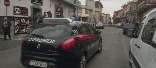 I carabinieri intervenuti sul luogo dell'agguato