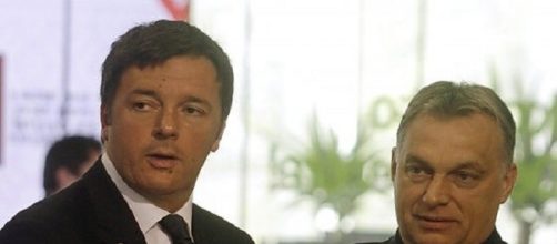 Matteo Renzi insieme al premier ungherese Viktor Orban - repubblica.it