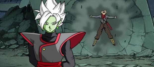 Blamasu intenta exterminar a Trunks Blamasu intenta exterminar a Trunks