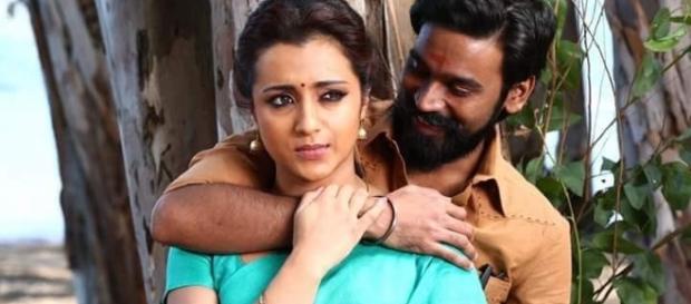 Dhanush and Trisha Krishnan in Kodi (Twitter) Dhanush and Trisha Krishnan in Kodi (Twitter)