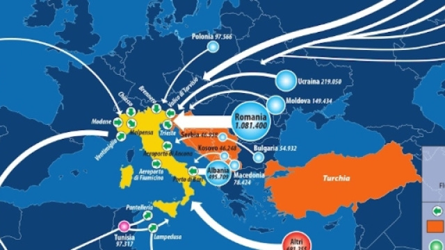 Da dove arrivano i migranti in Italia.