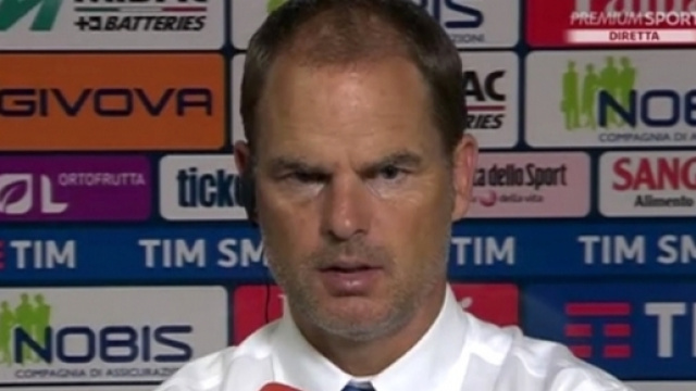 Frank De Boer in conferenza stampa
