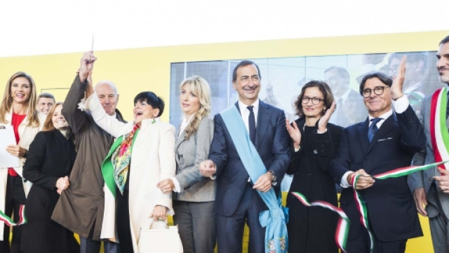 Inaugurazione e taglio nastro Nuovo City Style District Scalo Milano con Beppe Sala Sindaco di Milano