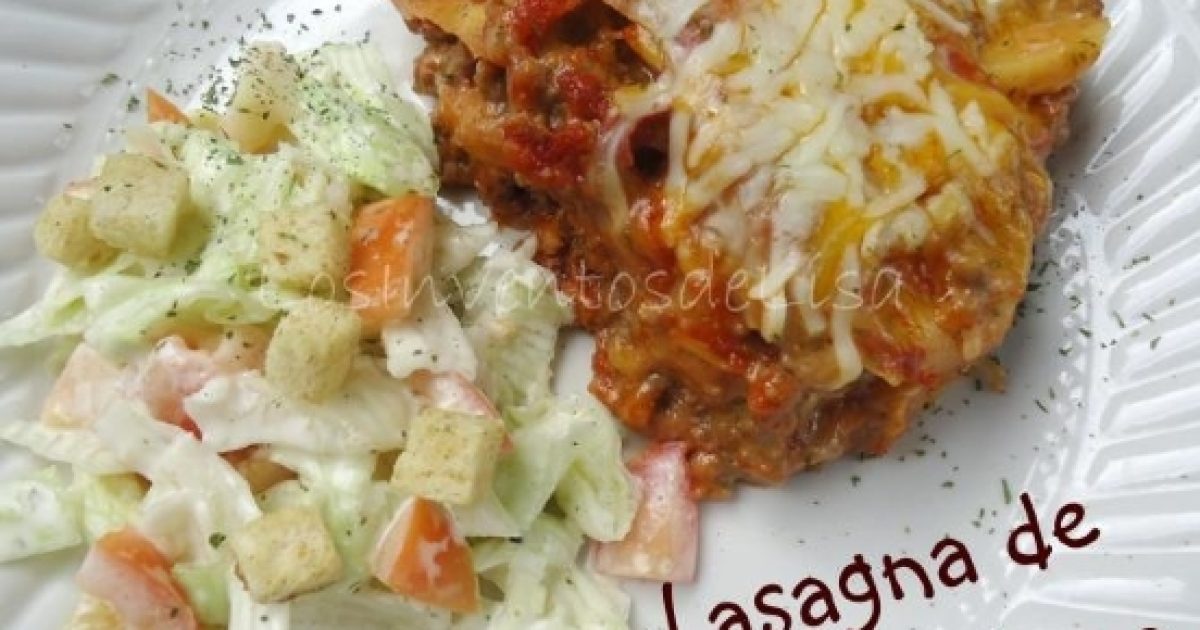 Receta exquisita y económica: Lasagna de papas