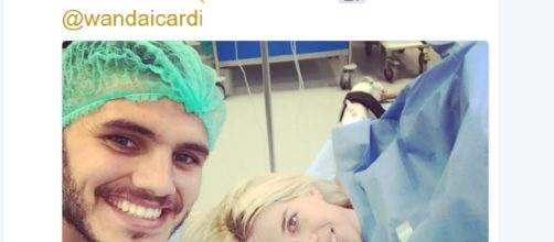 Icardi e Wanda Nara con Isabel