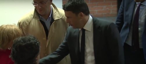 Il premier Matteo Renzi a Camerino