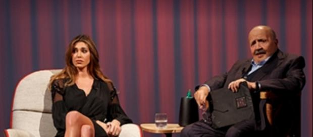 Belen Rodriguez e Maurizio Costanzo Belen Rodriguez e Maurizio Costanzo