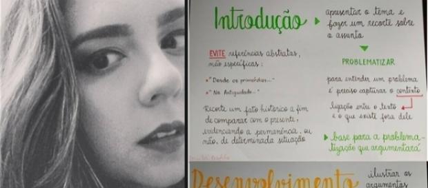 Depois de publicar esquema valioso para o Enem, professora fica famosa na web Depois de publicar esquema valioso para o Enem, professora fica famosa na web