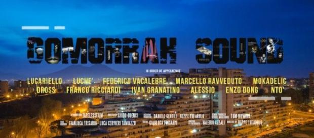 La locandina del documentario Gomorrah Sound La locandina del documentario Gomorrah Sound