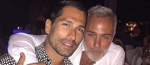 Marco Borriello con l'amico Gianluca Vacchi